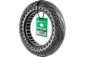 MOOVMOOV 10 x 2,125 massivt däck – för elektriska skotrar som Pure Air Pro/LR, SoFlow S06, Vivobike S2 & S3 Max, andra – anti-punkteringsdäck 10 x 2 tum
