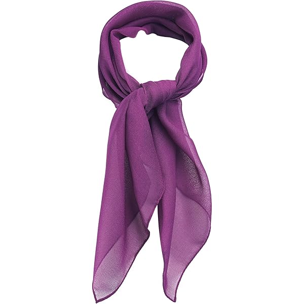 TigerTie Dames Nickhalsdoek in effen effen kleur - doekmaat 60 x 60 cm