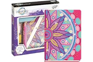 Totum Mandala/Flower Diamond Painting Craft Set Notebook, Colourful