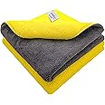 SOFTSPUN 900 GSM, Microfiber Double Layered Cloth 40x40 Cms 2 Piece Towel Set, Extra Thick Microfiber Cleaning Cloths Perfect