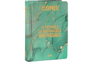 COMIX - Diario Giornaliero 16 Mesi, Diario Scuola 2024-2025 per Ragazzi e Ragazze, con Copertina Rigida, Ideale per Scuola Media, Superiore e studenti di tutte le età, 13x17.8h cm, Verde