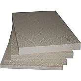 Vermiculite Platten 3er Set - 500x300x20mm Als Schamotte-Ersatz Für Ofenauskleidung