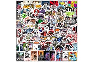 BIMANI 100pcs Star Wars Pegatinas, Vinilo Impermeable Película Pegatinas Pack para Botellas de Agua, Portátil, Coche, Cool Calcomanías para Adolescentes Adultos