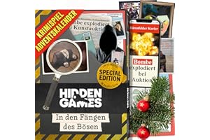 Hidden Games - Krimispiel-Adventskalender (Special Edition in 24 Episoden) - In den Fängen des Bösen - Deutsch - realistisches Krimispiel, spannendes Detektivspiel, Escape Room Spiel