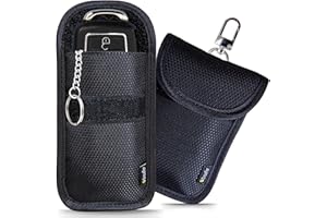 EXOSFER - Custodia Schermata Chiave Keyless (Ripstop, Small) - Set da 2. Gabbia Faraday Antifurto Auto. Blocco Segnale RFID per Chiavi, Telecomando. Protezione Rinforzata Contro il Pirataggio.