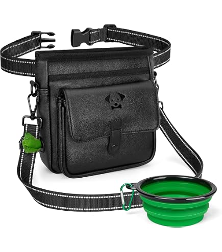 Leckerlibeutel Zum Umhängen Hund Pferd "Vintage Dogs", Als Kleine Umhängetasche, Futterbeutel Für Hundetraining, Mit Gürtelclip