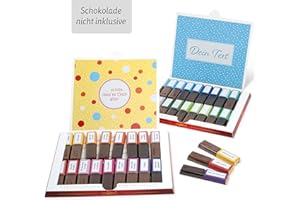 ‎NETTI LI JAE Netti Li Jae ® Aufkleber Set für Merci Schokolade für 2 persönliche Geschenke: Das persönliche Dankeschön und kreative Geschenkidee (Lass Dich feiern)