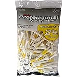 Pride Golf Pack De 100 Tees En Bois Pride Pts 70Mm Golf Jaune