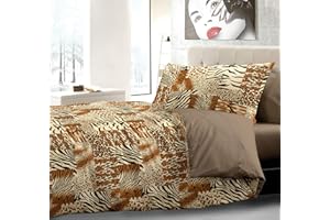 HomeLife Piumone Matrimoniale Invernale 250 x 250cm Made in Italy – Trapunta Matrimoniale Invernale Double Face, Calda e Anallergica – Piumino Matrimoniale in Fantasia Zebrata