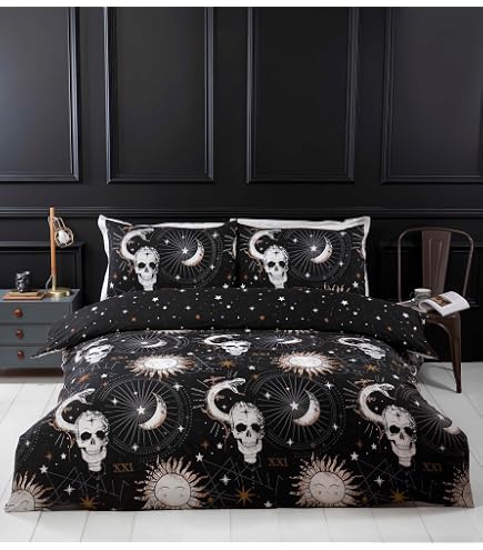 Catherine Lansfield Spannbettlaken 'Lost In Space' – Grau, Einzelbett 90x190 Cm, Elastische Ecken
