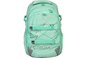 neoxx Active Schulrucksack Mint to be I Schulranzen für die weiterführende Schule I Rucksack I Tornister für Mädchen und Jungen