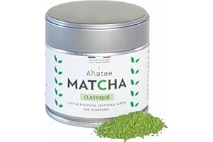 ANATAE MATCHA BIOLOGIQUE Anatae - Thé Matcha 100% Naturel - Poudre de Thé Vert pour Matcha Traditionnel, Latte et Pâtisserie - Récolté à Fujieda, Japon (30 g)