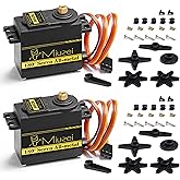 Miuzei 15KG Digital Servo Motor Metal Gear High Speed Torque Servo Motor for RC Car 1:8 1/10 12 Helicopter Airplane Car Boat 