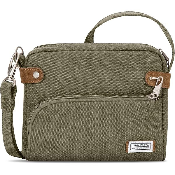 Travelon Anti-Diefstal Metro Kleine Crossbody Tas - Grijs