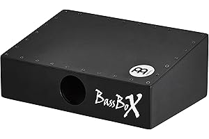 Meinl Percussion Bassbox Soundeffekt Instrument - Fußinstrument mit Bass Sound - Mit Schallöffnung - Inklusive Schlägel - Baltische Birke, Schwarz (BASSBOX)