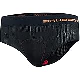 BRUBECK Fahrradhose Herren gepolstert schwarz | Thermo Radhose mit Sitzpolster I Radsport Hose für Männer Jungen I Radlerhose