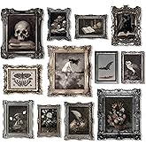 97 Decor Dark Academia Wall Art - Dark Academia Decor For Bedroom, Vintage Gothic Wall Art Prints Witchy Posters, Moth Skull 