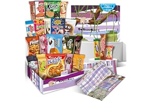 BUBSOOBOO'S WILD SNACKS Maxi Snack Box | Extraordinary Present for Special Moments | Multipack Hamper Gift of Sweet Candy | American Alike Old Fashioned Retro Turkish Treats | Rainforest Themed Box | 21 Full-Size Snacks