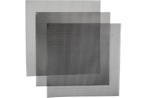 AggAuto Lot de 3 grilles de course noires de 33 x 33 cm, grille de course en losange de 3 x 6 mm, grille étirée en alliage d'aluminium, grille de radiateur universelle pour voiture