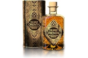 ‎MICHI PALMA Michi Palma | The Great Oriental Golden-Cardamom-Saffron (1 x 0.5 l) | Premium Spirituose auf Gin-Basis | Mit 23 Karat reinem Blattgold und edler Geschenkverpackung | Goldene Gin-Geschenkidee