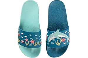 Dedoles Badeschuhe & Hausschuhe Damen Herren & Kinder Badesandalen lustige Designs Bücher Kaffee Party Pizza Fuchs Bär Lama Wolken Geschenk