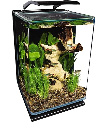 Acquario Blau Cubic Panoramic 28 Litri - 40x25x28 Cm - Con Coperchio In Vetro E Tappetino - Design Moderno - Foto 3