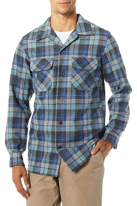 Tall Long Sleeve Board Shirt Button 