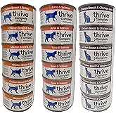 Thrive Cat Food Wet Complete Bundle - 18 Tinned Sets (6 x Chicken Breast & Turkey, 6 x Tuna & Salmon, 6 x Chicken Breast & Li