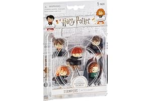 Bizak Harry Potter 64115040 Timbro con scritta in inglese "Harry Potter", confezione da 5, Modelli assortiti