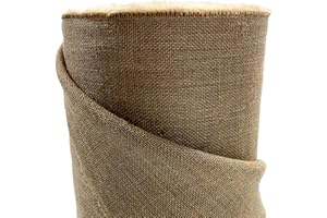 ROBAN FASHION Jute Stoff Jutestoff Meterware 160 cm Breit für Haus und Garten (160CMX5M)