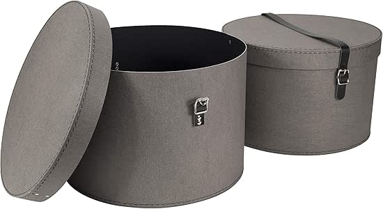 Bigso Box of Sweden 2er-Set Aufbewahrungsbox mit Deckel – runde