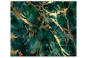 murando Carta da parati Pietra 400x280 cm Fotomurali in TNT Murale alla moda Decorazione da Muro XXL Poster Gigante Design Carta per pareti Marmo Astratto 3D or verde f-A-10004-a-a