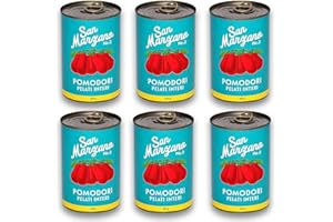 ‎DELICRET THE DELICATE SECRETS OF THE WORLD DELICRET - 6x 400g - San Marzano Tomate aus Kampanien"Das rote Gold" | Ganze, geschälte Tomaten im eigenen Saft | +GRATIS DELICRET Oma Rezepte | Zutaten je Dose: Tomaten (65%), Tomatensaft)