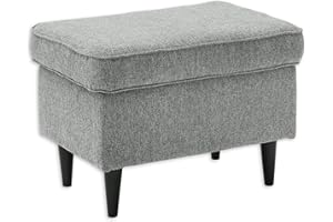 STELLA TRADING DEINE TANTE EMMA 64-931-16 Oskar Brego 09 grau Hocker Sitzhocker Fusshocker Relaxhocker Stoff ca. 63 x 42 cm