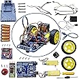 TinkerLab™ Bluetooth Control || Gesture Control || Voice Control - with Lights and Horn || 3 in 1 Robot Complete Kit || with Code, Detailed Assembly Instruction Manual & Project Report