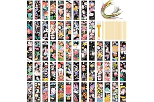 TOANWOD 57PCS Scratch Art Party Bag Fillers: Kids Toys Girls Gift Ideas Birthday Present - Class Activity Mini Fidget Toys Party Favours - Arts and Crafts Rainbow Bookmarks