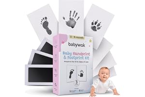 Baby Hand and Footprint Kit – Inkless Clean Touch, Non-Toxic for Newborn Skin, Keepsake for Boy or Girl, Inkless Footprint Ki