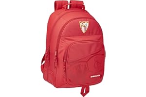 SAFTA Mochila Escolar de Sevilla FC Oficial, 320x150x420mm