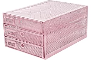 EXERZ Paper Sorter 3 Tier Drawers A4 / Multifunctional Desk Organiser/Letter Tray - Documents, Magazines, Notebooks and Letters