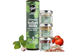 Gepp’s Feinkost Geschenkset Schnelle Soforthilfe zum Würzen & Dippen I Gewürze Set mit italienischen Kräutern, französischem 