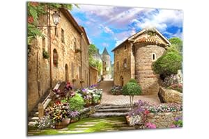 TMK ARTDEKO TMK, piastra di copertura per fornelli, 60 x 52 cm, in vetro, per fornelli elettrici, a induzione, paraschizzi