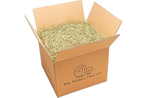 The Happy Hay Co. Natural Crau Meadow Hay - Natural Pet Food Hay For Rabbits And Guinea Pigs (10KG)