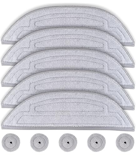 Set 8 Panni Mop Ricambio Per Robot L10 Ultra/L10s Pro/L20 Ultra/X10 - Lavabili In Microfibra