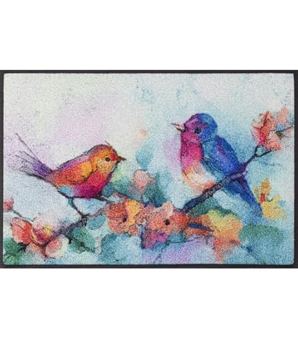 Wash+Dry Design Tapis, Surface En Polyamide, Coloré, 75 X 120 Cm