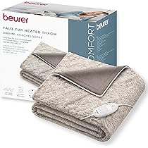 sinnlein Elektrische onderdeken van 150 x 80 cm met automatische uitschakeling, elektrisch deken met 3 temperatuurniveaus, warmteonderdeken voor op het bed, warmtedeken van zacht fleece