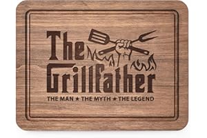 NIYEWSOR Fathers Day Dad Gifts, Engraved Walnut Cutting Board Gifts for Dad, Dad Birthday Gifts from Daughter Son, Presents for Daddy on Christmas Birthday Fathers Day Thanksgiving