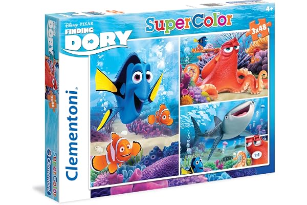 Clementoni - 25214.5 - Puzzle - Dory - 3 x 48 Pièces