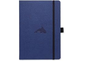 DINGBATS* NOTEBOOKS Dingbats - Wildlife Cuaderno Extra Grande Con Páginas Rayadas, Ballena Azul, A4 - Cuadernos De Tapa Dura - Papel Crema A Prueba De Tinta 100gsm