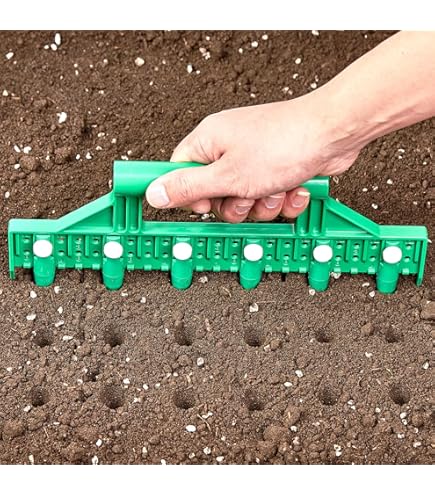 Piantabulbi FLORA GUARD - Attrezzo Da Giardino In Acciaio Inox Con Manico In Legno - Foto 4