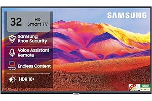 Samsung 32 inch (80cm) HD Smart LED 2026 TV | HDR10+ | 150+ Channels | Voice Assistance Remote | PurColor | Knox Security | UA32H4650FUXXL